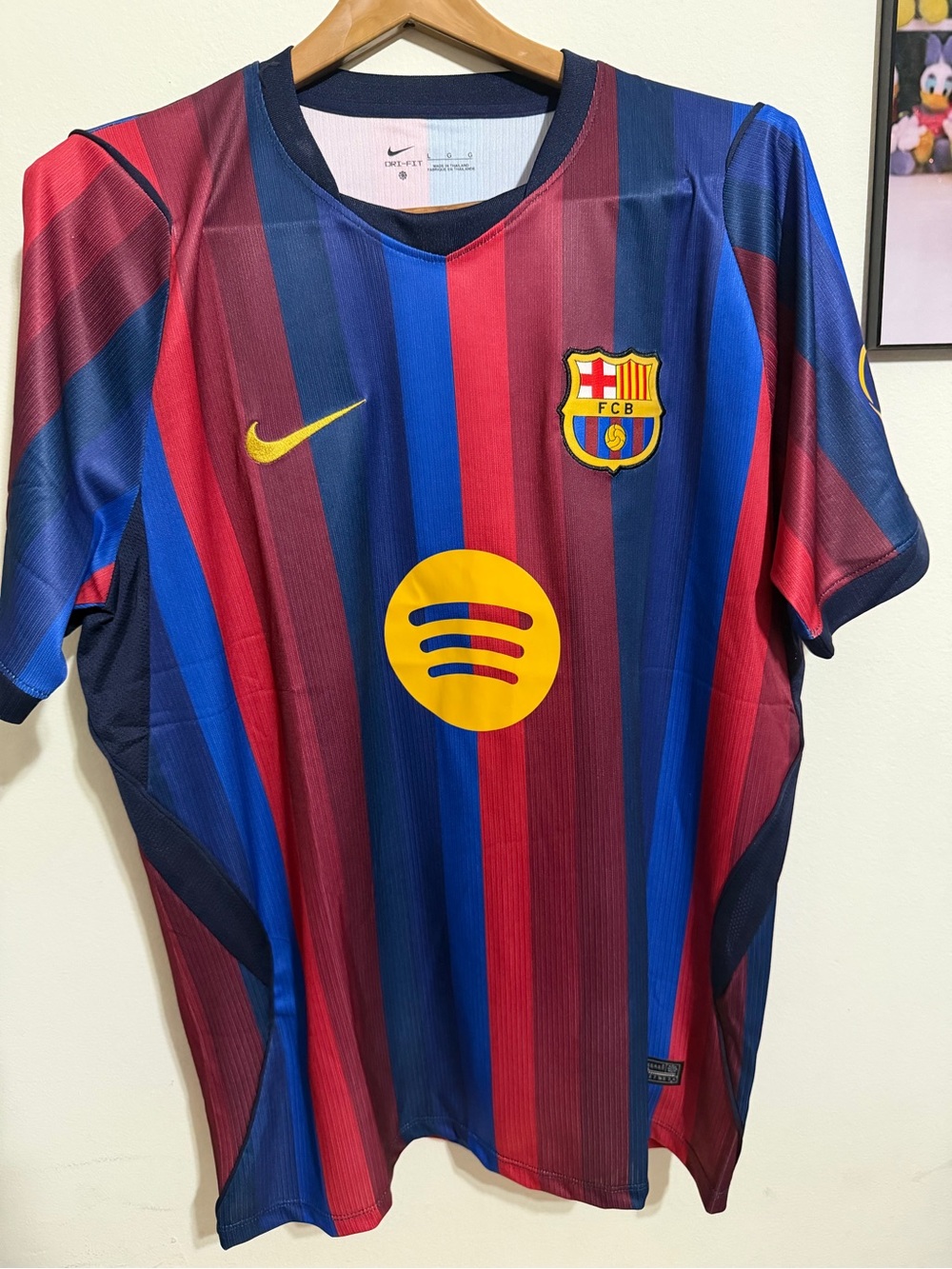 FC Barcelona Kids' Home Soccer Jersey - Blue & Red